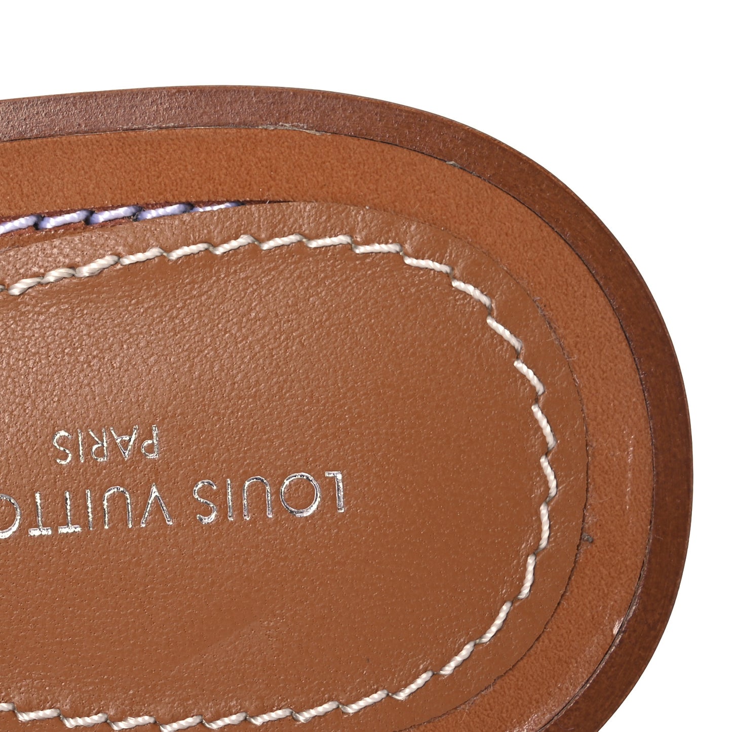 Calfskin Lock It Flat Mule 36 Cognac