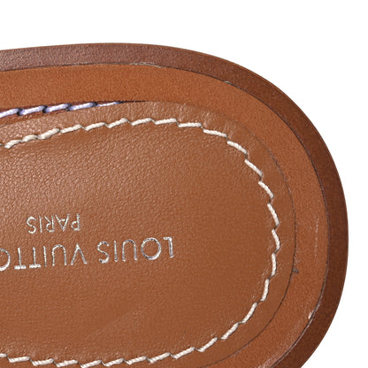 Louis Vuitton Calfskin Lock It Flat Mule 36 Cognac 11 of 11