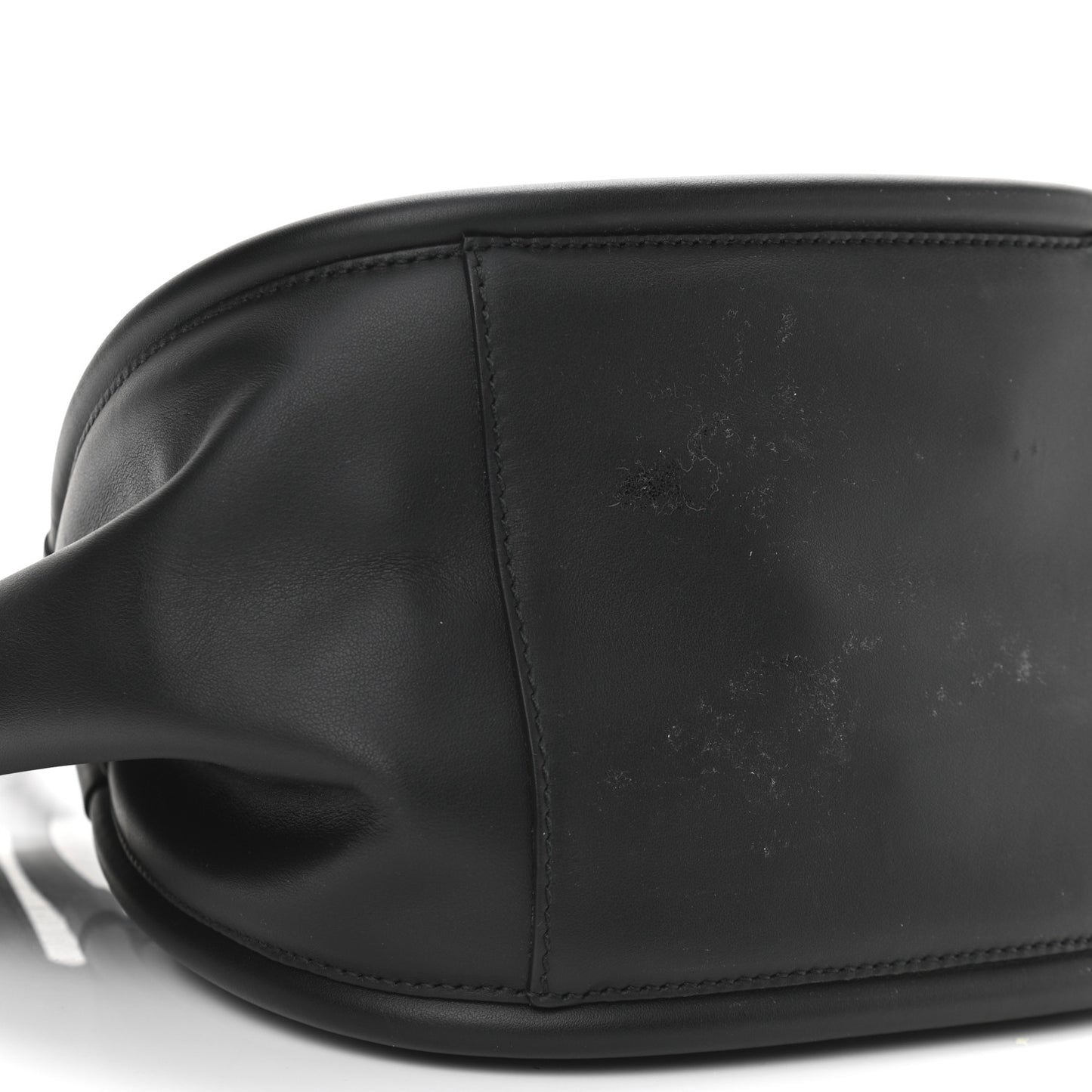 Calfskin Small Ruched Tote Black
