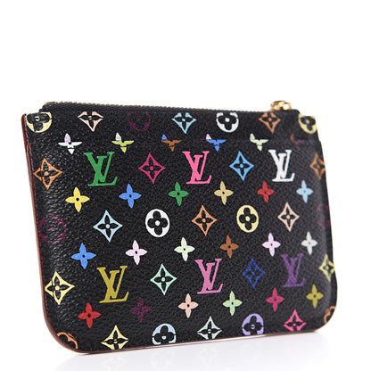Louis Vuitton Monogram Multicolor Key Pouch Black Grenade 2 of 5
