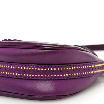 Gucci Calfskin Small Snaffle Bit Shoulder Bag Purple 10 of 13