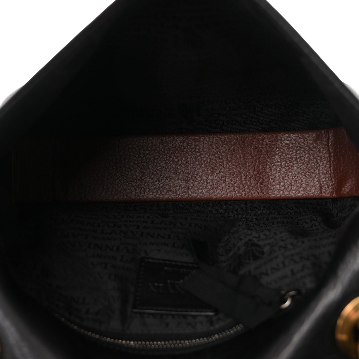 Calfskin Medium Happy Shoulder Bag Black