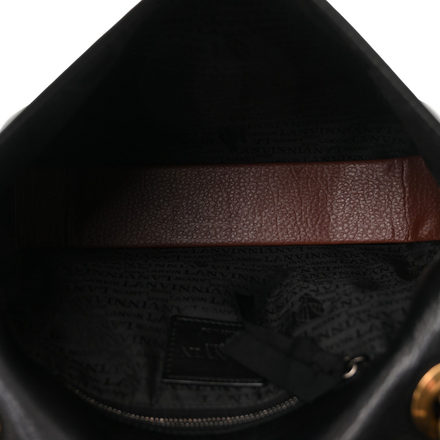 Lanvin Calfskin Medium Happy Shoulder Bag Black 4 of 8