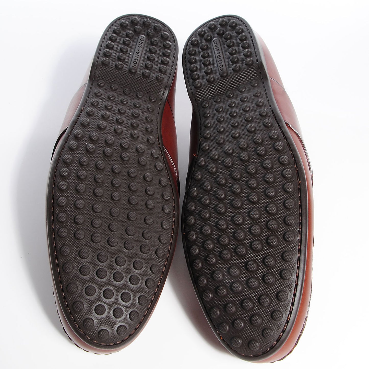 Mens Leather Contest Car Loafers 6.5 Cognac