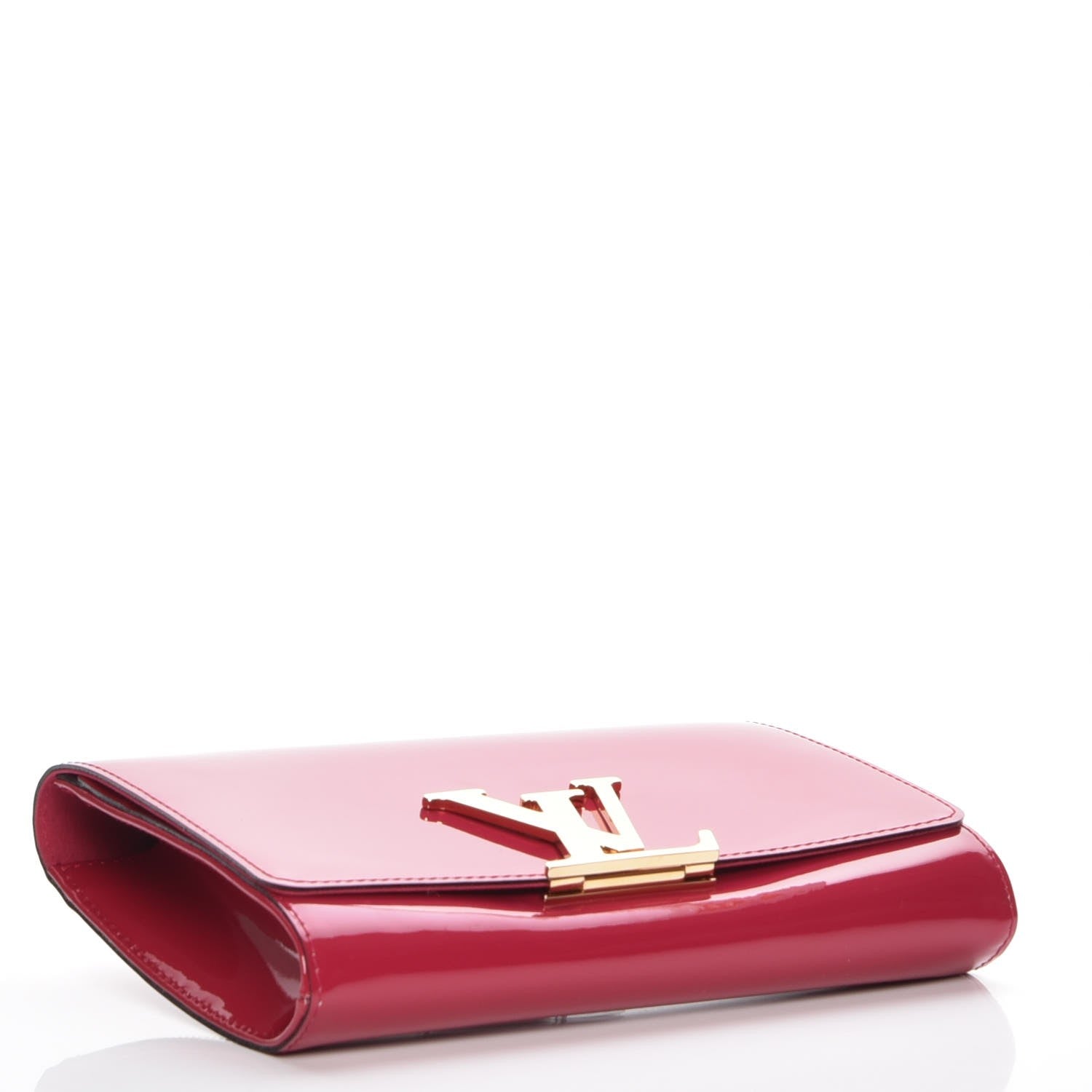Louis Vuitton Patent Louise Clutch Rose Indien 4 of 6