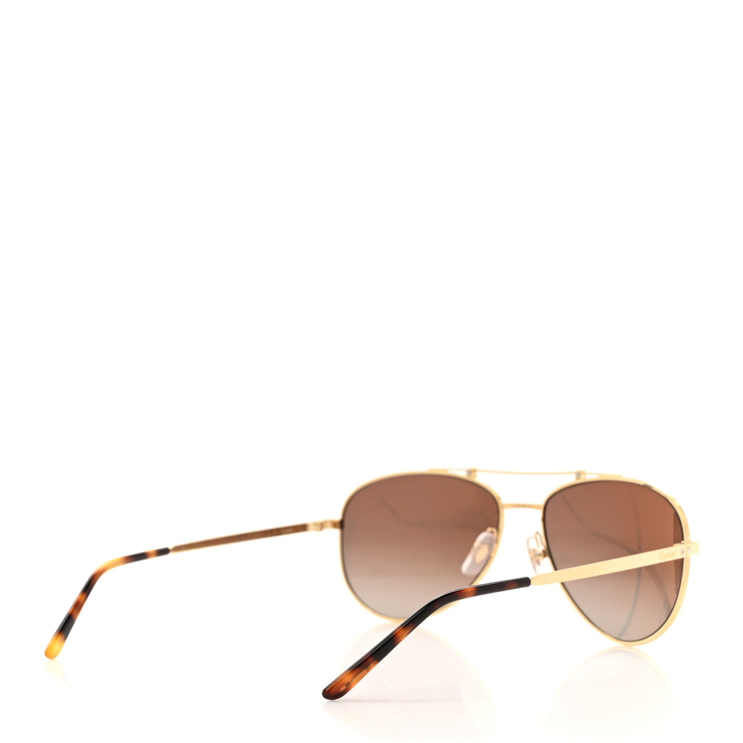 Santos CT0083S Aviator Sunglasses Gold Gold Tortoise