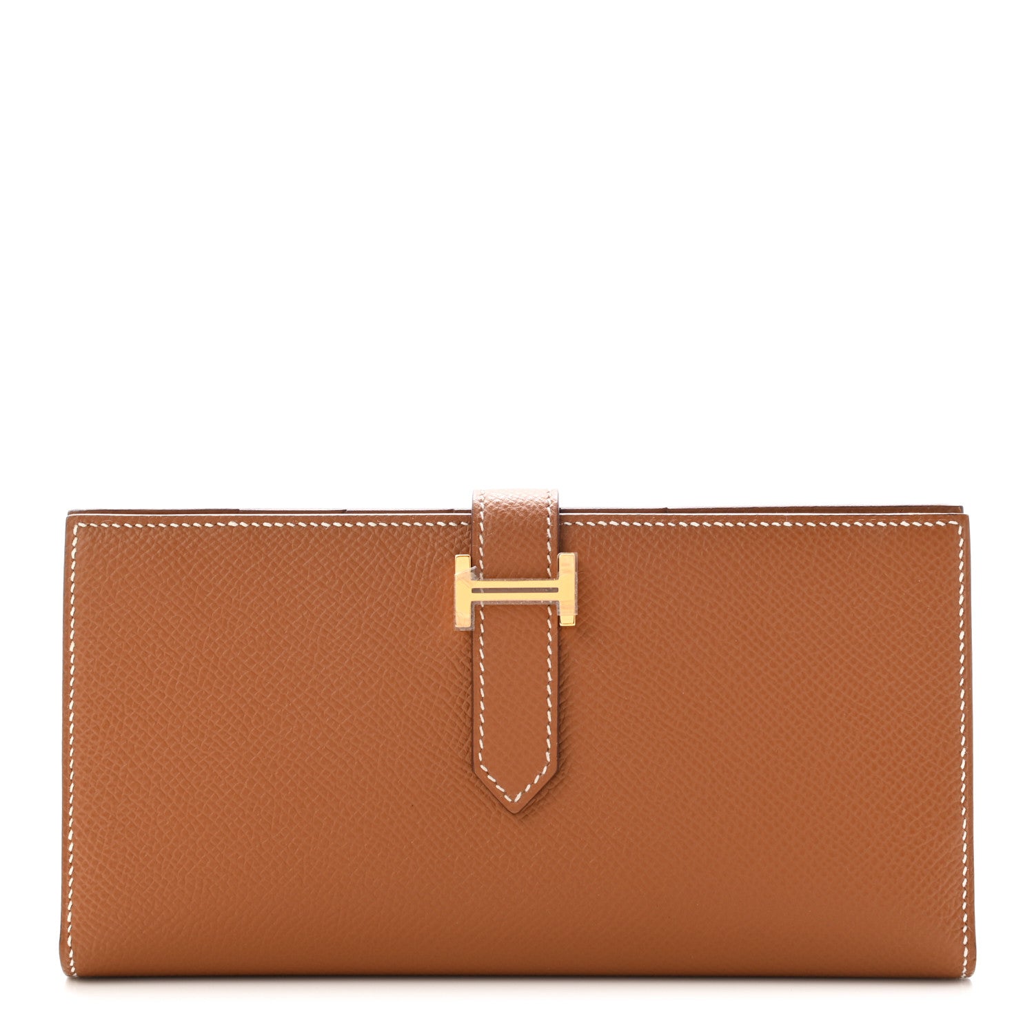 Hermes Epsom Bearn Gusset Wallet Gold 1 of 6