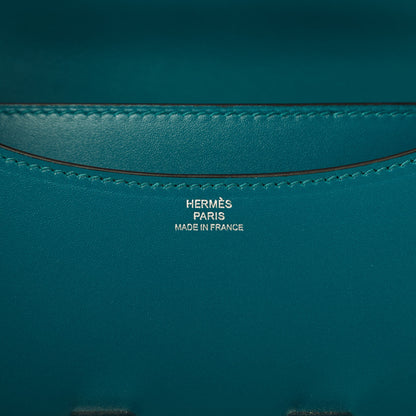 Hermes Tadelakt Constance 18 Bleu Izmir 8 of 13