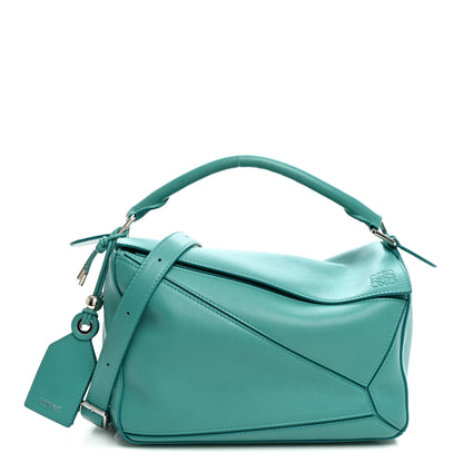 Loewe Nappa Lambskin Small Featherlight Puzzle Bag Aquamarine 1 of 9