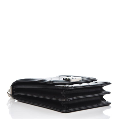 Chanel Calfskin Quilted North South Boy Flap Black 4 of 8