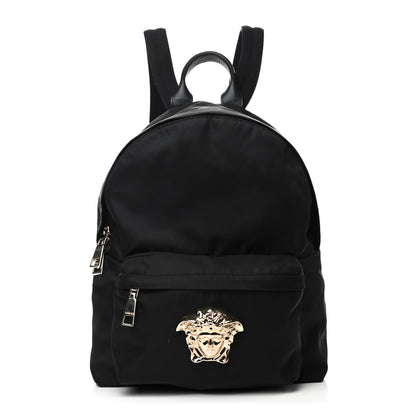 Versace Nylon Palazzo Medusa Backpack Black 1 of 11
