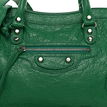 Balenciaga Agneau Classic Silver Hardware S City Magic Green 9 of 11
