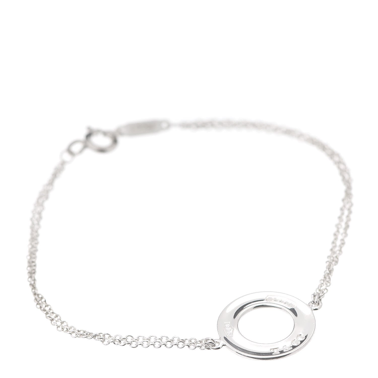 Tiffany Sterling Silver 1837 Circle Chain Bracelet 1 of 5