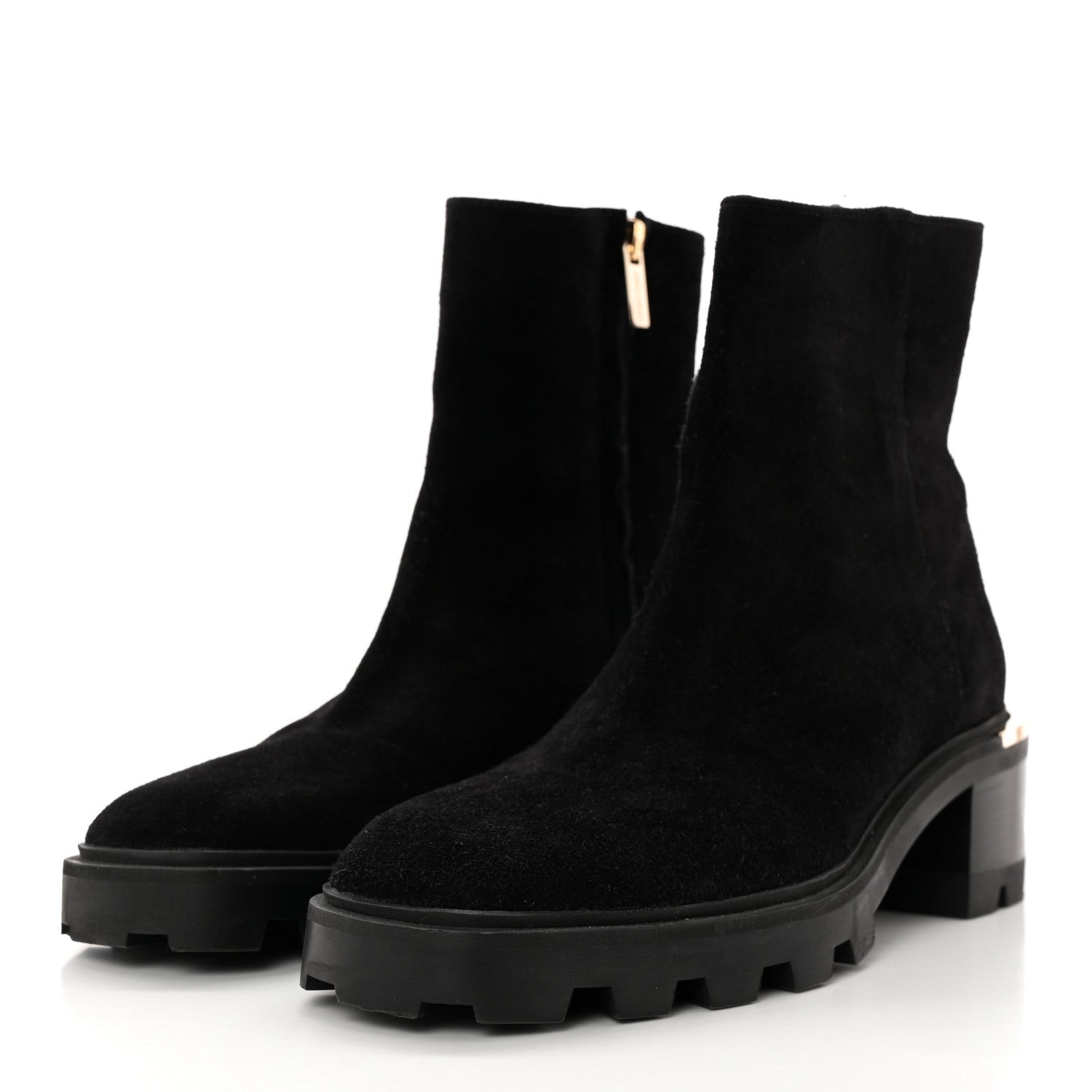 Jimmy Choo Suede Melodie Ankle Boots 36.5 Black 3 of 12