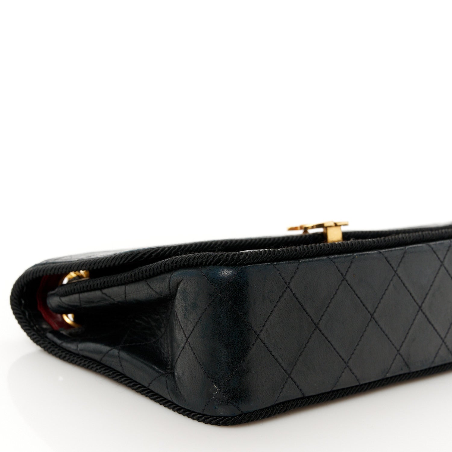 Chanel Lambskin Scallop Quilted Single Flap Black 11 of 12