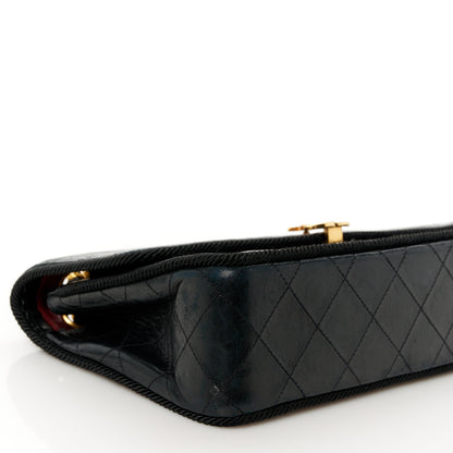Chanel Lambskin Scallop Quilted Single Flap Black 11 of 12