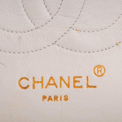 Chanel Lambskin Quilted Medium Double Flap White 7 of 10