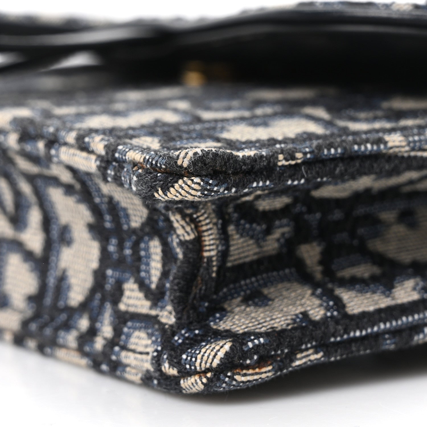 Christian Dior Oblique Saddle Belt Bag Blue 9 of 9