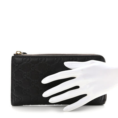 Gucci Guccissima Vitello Tender Donna Long Wallet Testa di Moro 2 of 13
