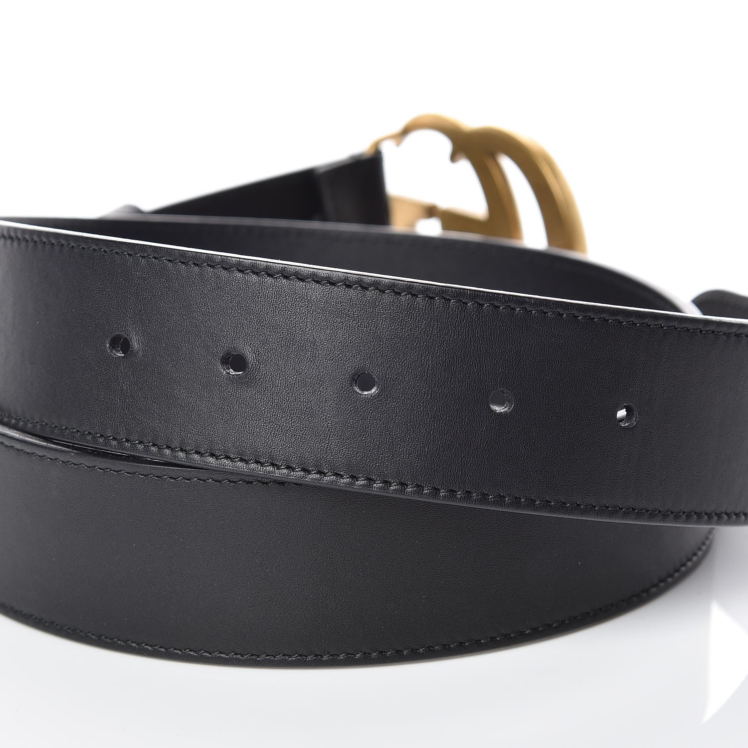 Gucci Calfskin Double G 40mm Belt 85 34 Black 5 of 7