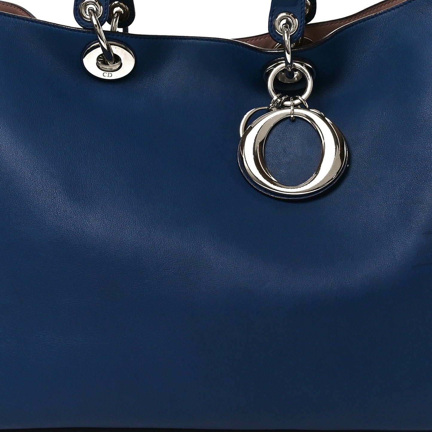 Smooth Calfskin Large Diorissimo Tote Blue