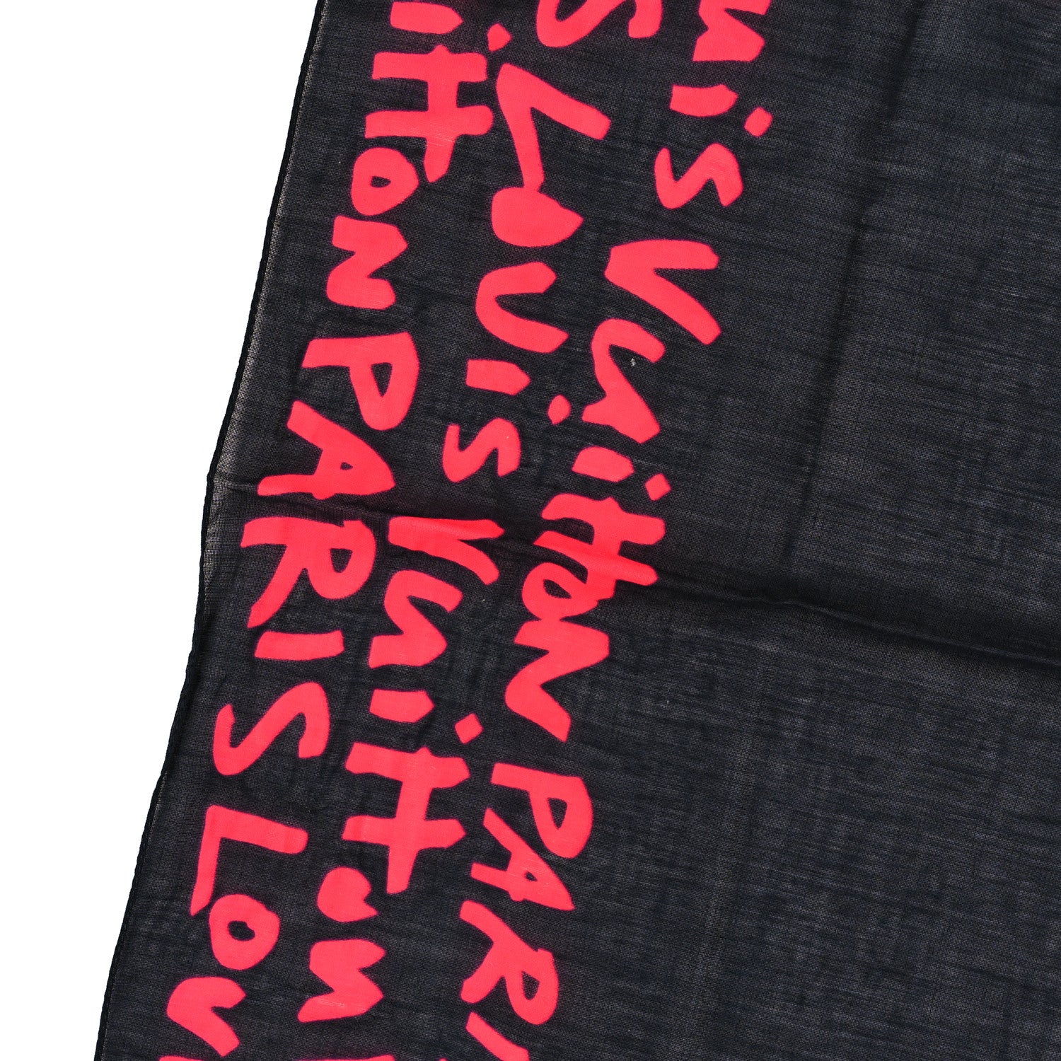 Louis Vuitton Cotton Graffiti Bandana Rose 3 of 4