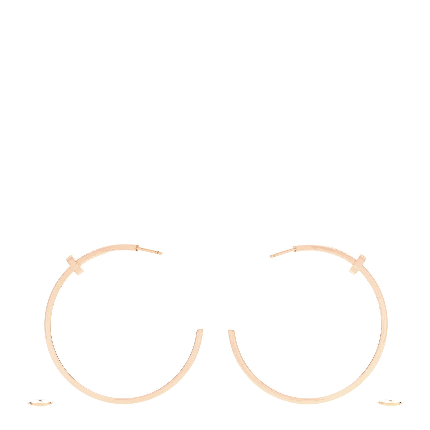 Cartier 18K Pink Gold Large Juste Un Clou Hoop Earrings 3 of 6