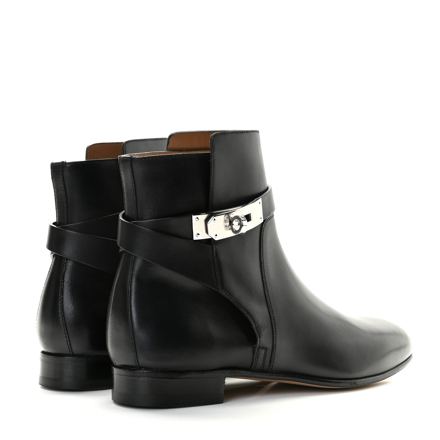 Hermes Calfskin Neo Low Boots 35.5 Black 4 of 8