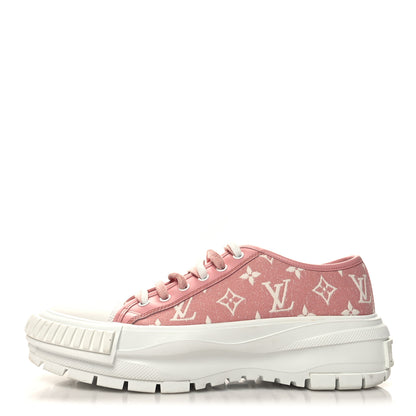Louis Vuitton Denim Monogram Squad Sneakers 41 Pink 1 of 9