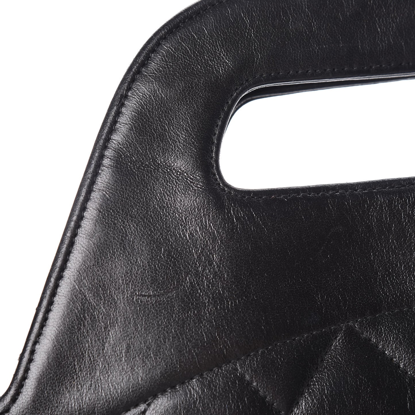 Lambskin Quilted CC Shoulder Bag Black