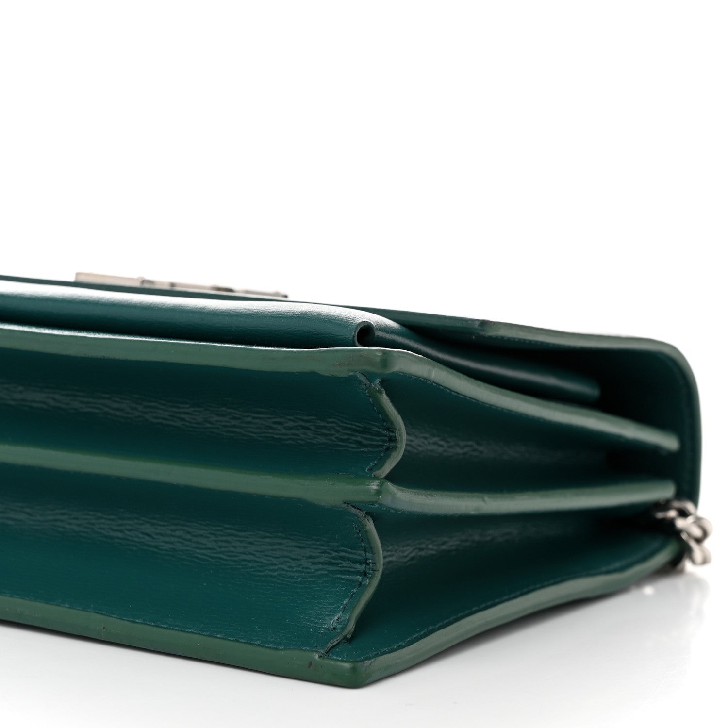 Saint Laurent Calfskin Medium Monogram Sunset Malachite 10 of 10