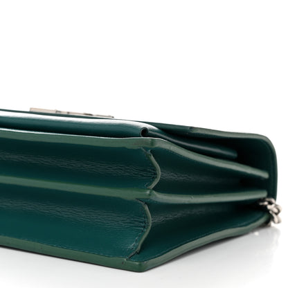 Saint Laurent Calfskin Medium Monogram Sunset Malachite 10 of 10