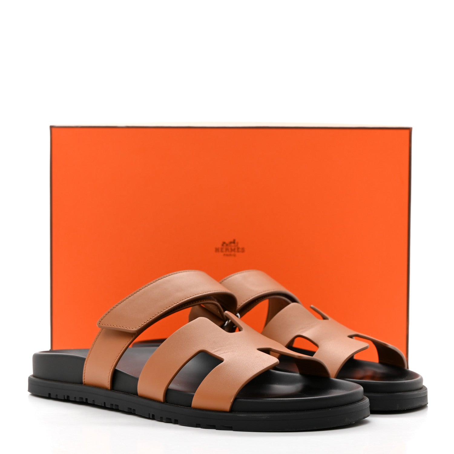 Hermes Calfskin Mens Chypre Sandals 40.5 Naturel 9 of 9