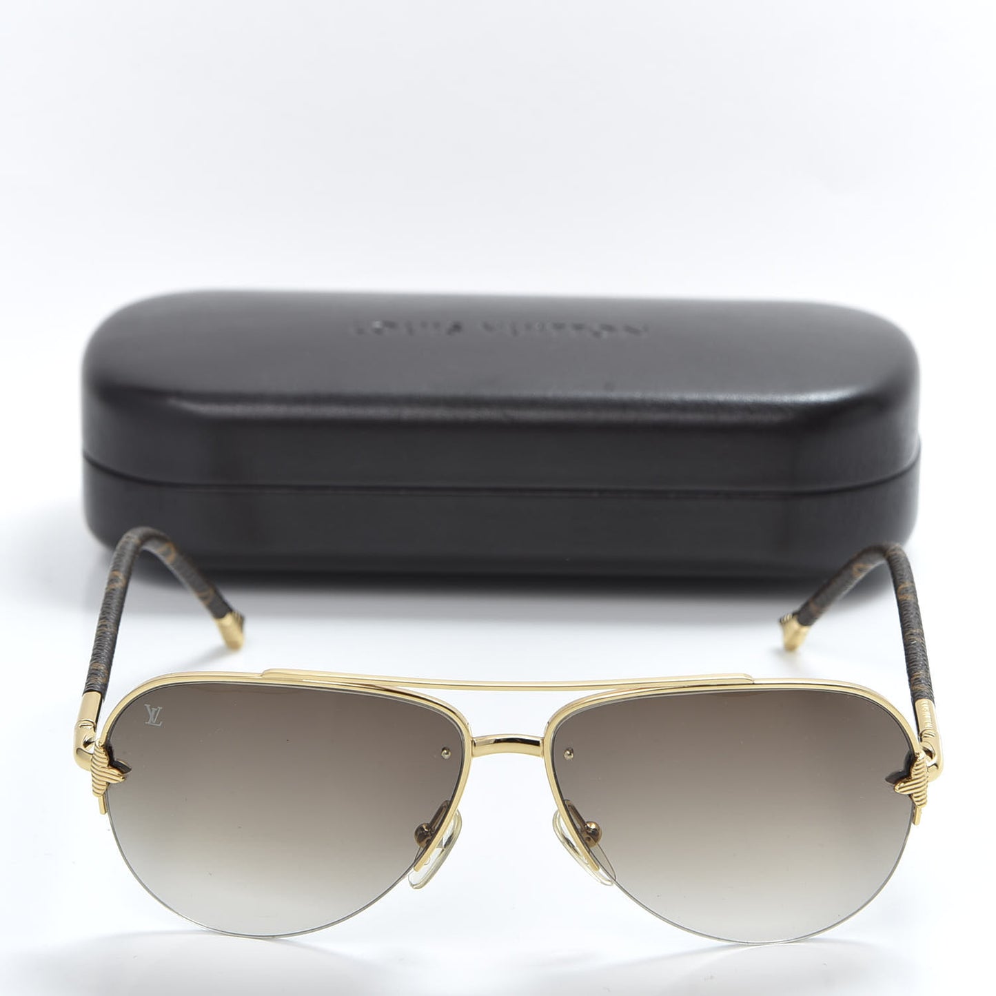 Monogram Petite Viola Pilote Aviator Sunglasses Z0571U Brown