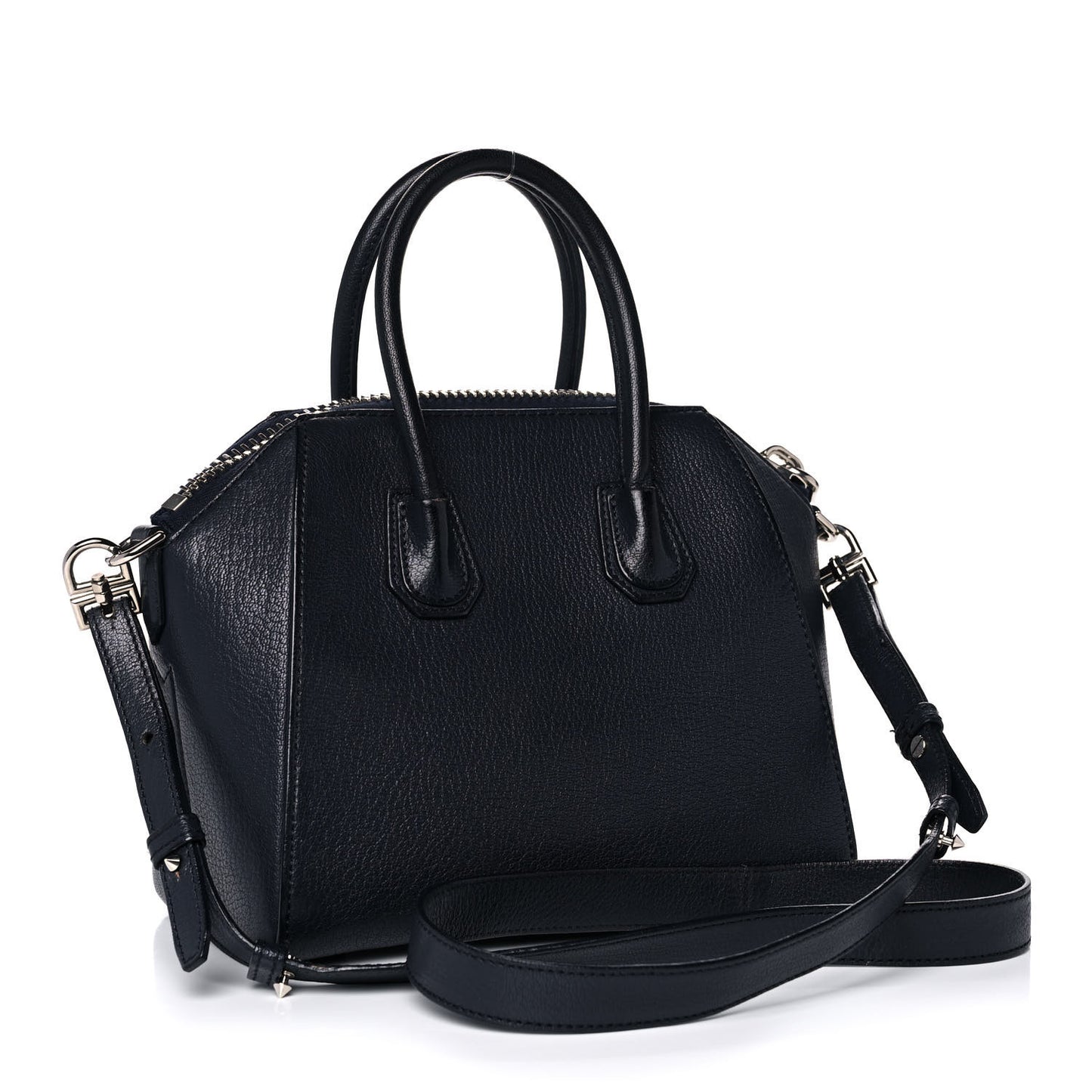 Sugar Goatskin Mini Antigona Navy