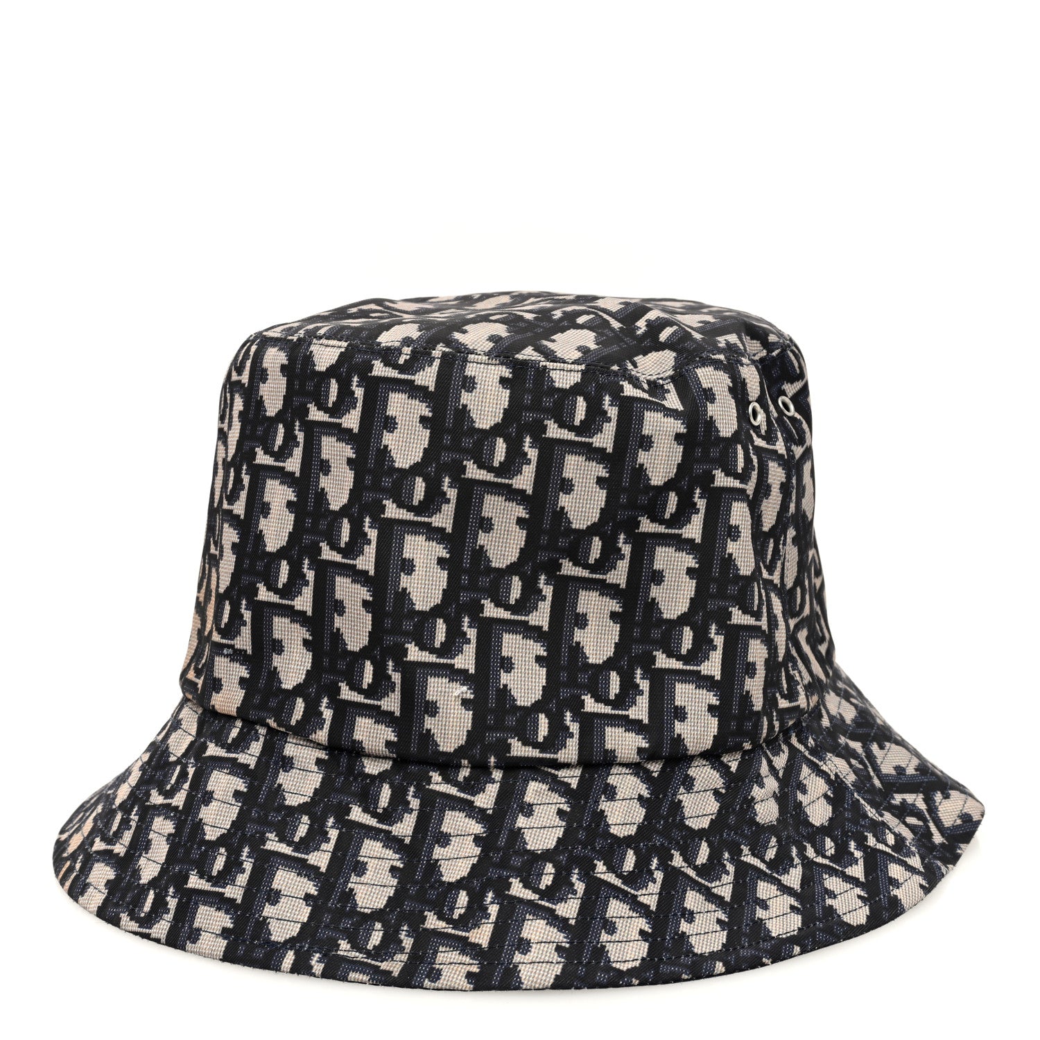 Christian Dior Oblique Reversible Teddy-D Brim Bucket Hat Blue 6 of 13