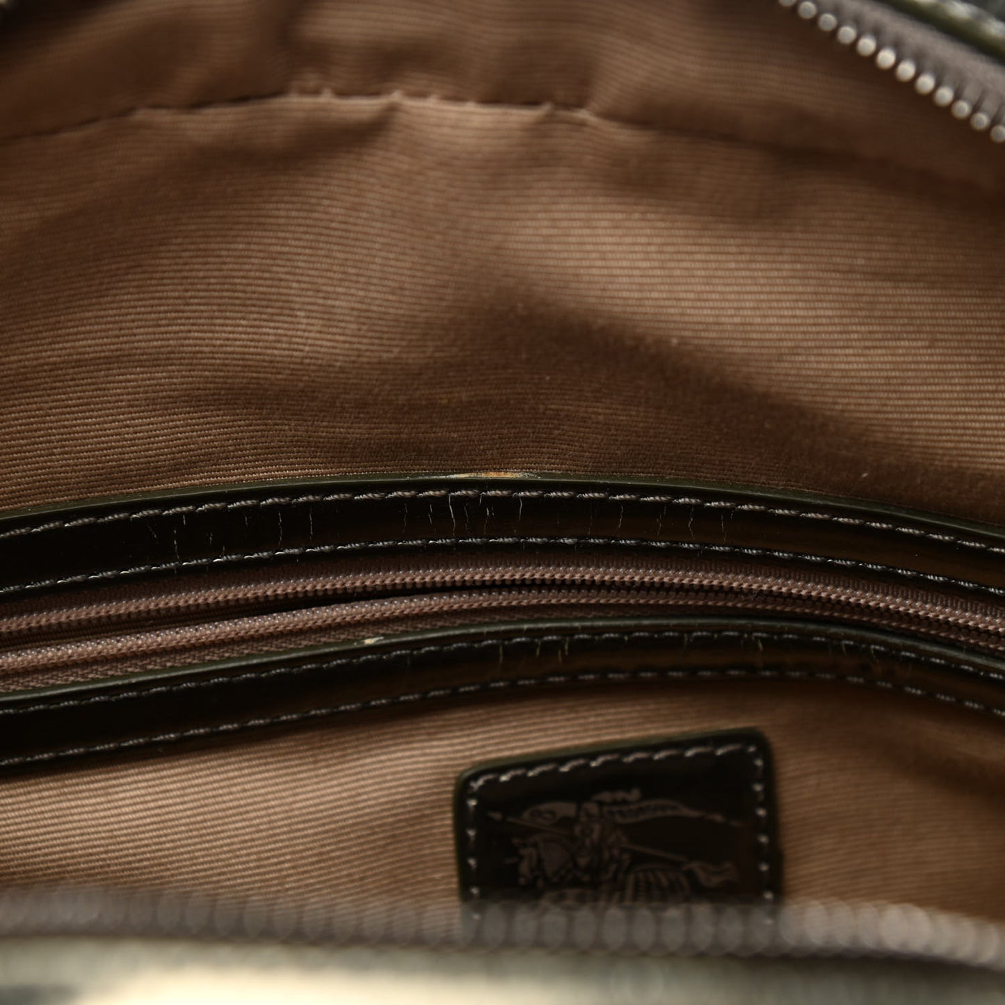 Metallic Supernova Check Patent Bowling Bag Pewter