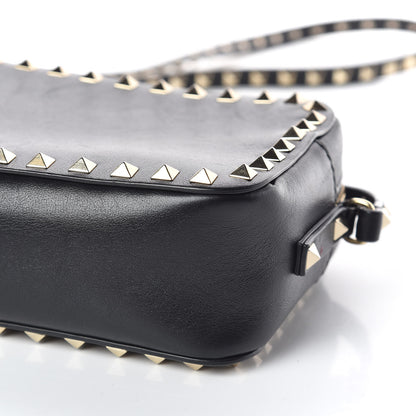Valentino Garavani Calfskin Rockstud Camera Crossbody Bag Black 9 of 10