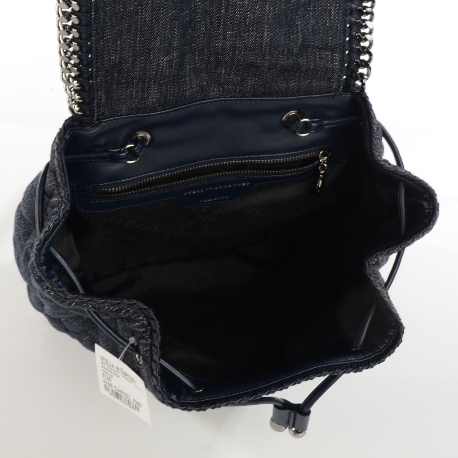 Stella McCartney Denim Quilted Falabella Backpack Blue 9 of 9