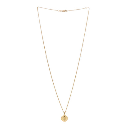 Roberto Coin 18K Yellow Gold Hammered Disc Pendant Necklace 2 of 3