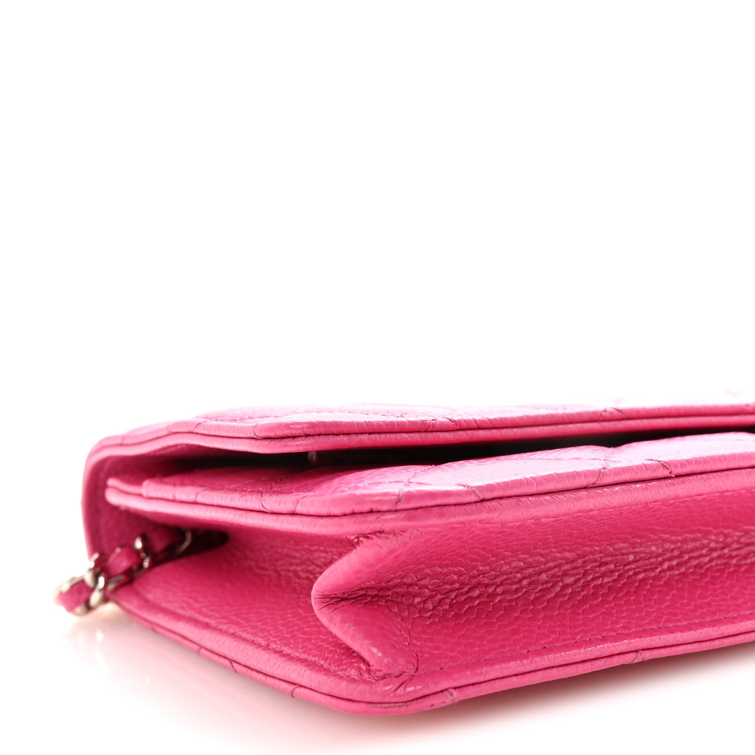 Chanel Caviar Quilted Wallet on Chain WOC Pink 9 of 11