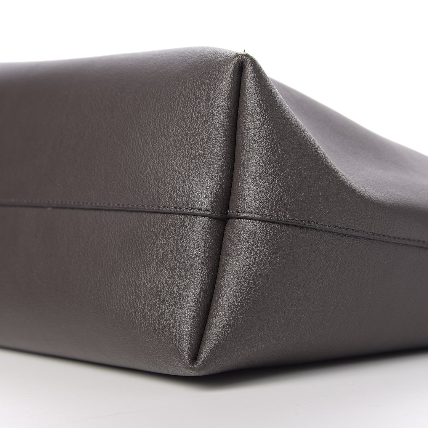 Calfskin Large Shopping Tote Earth