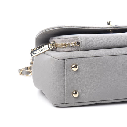 Chanel Caviar Quilted Medium Business Affinity Flap Grey 7 of 10