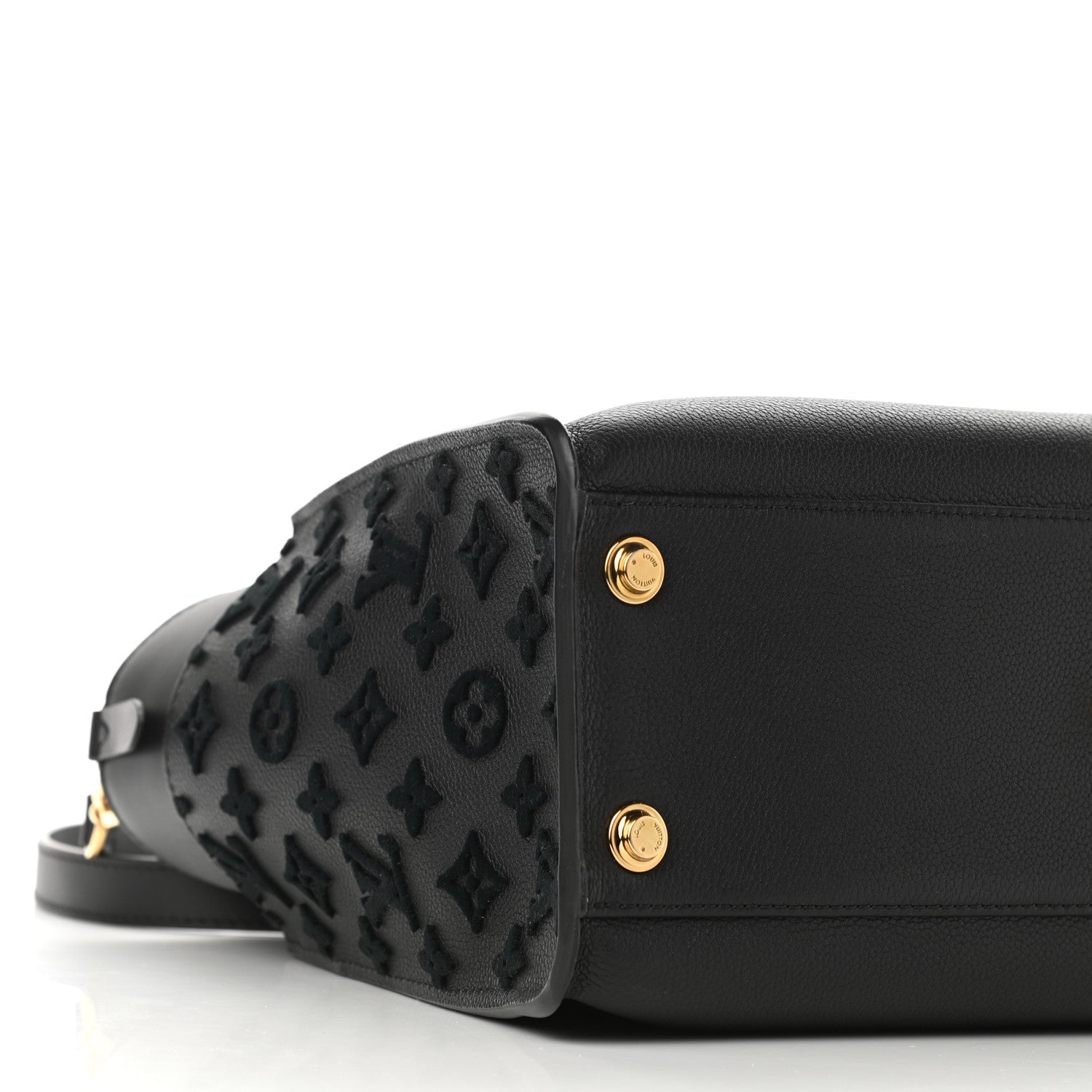 Louis Vuitton Calfskin Monogram Tufting On My Side Black 8 of 9