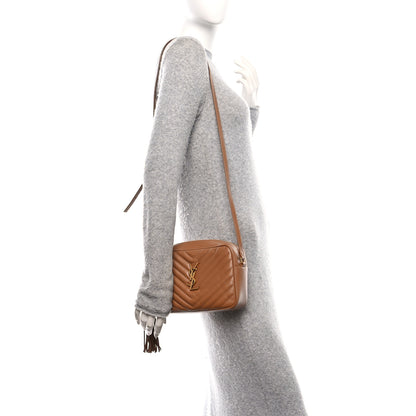 Saint Laurent Calfskin Matelasse Monogram Lou Camera Bag Cinnamon 2 of 10