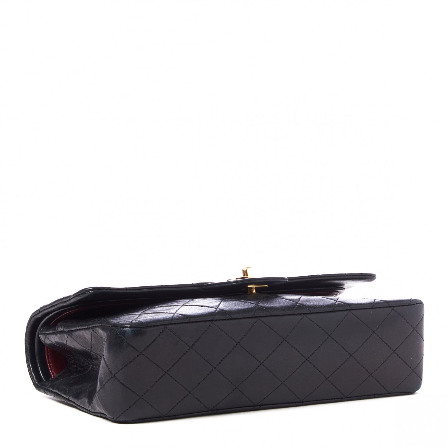 Chanel Lambskin Quilted Medium Double Flap Black 3 of 9