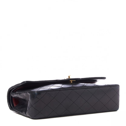 Chanel Lambskin Quilted Medium Double Flap Black 3 of 9