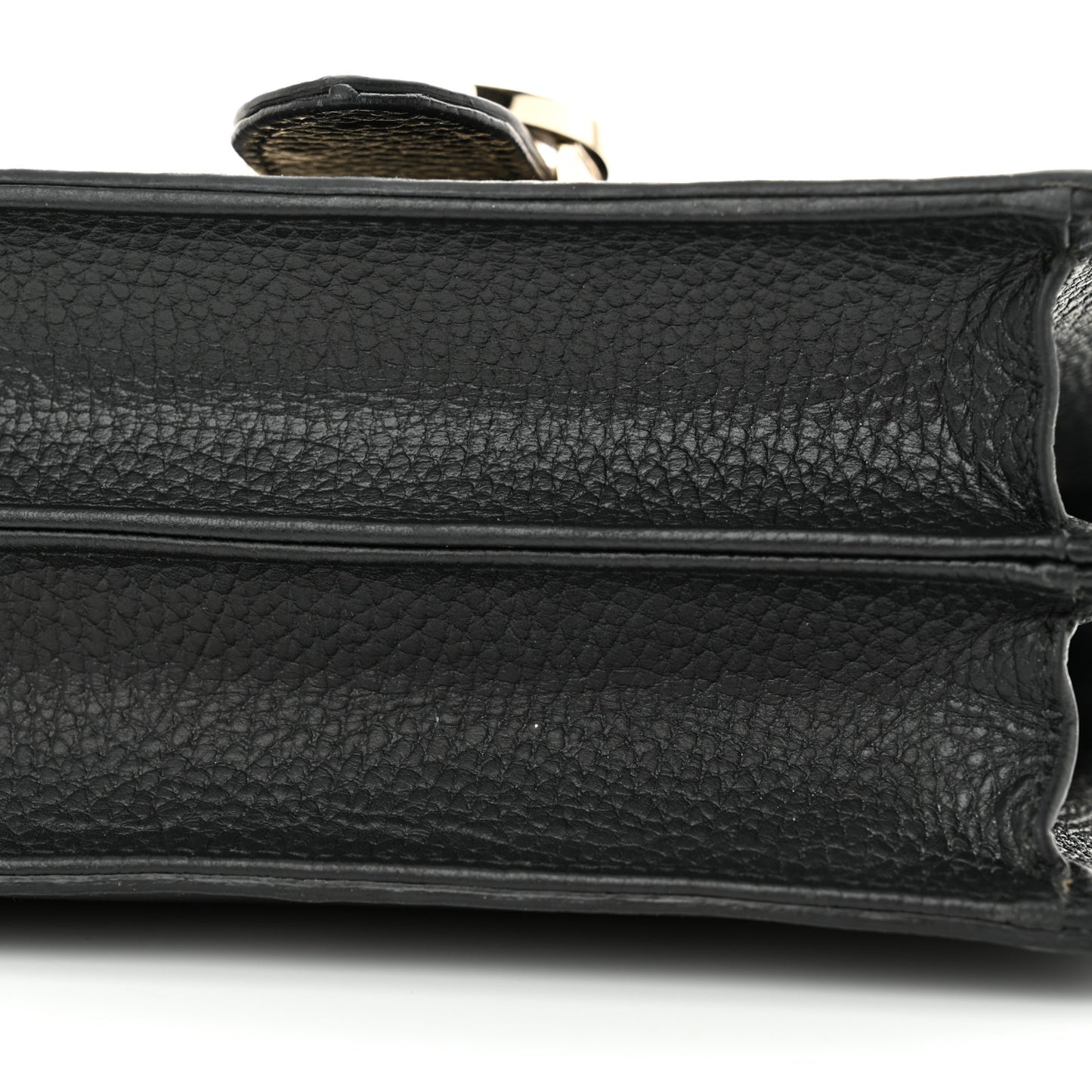 Dollar Calfskin Small Interlocking G Shoulder Bag Black