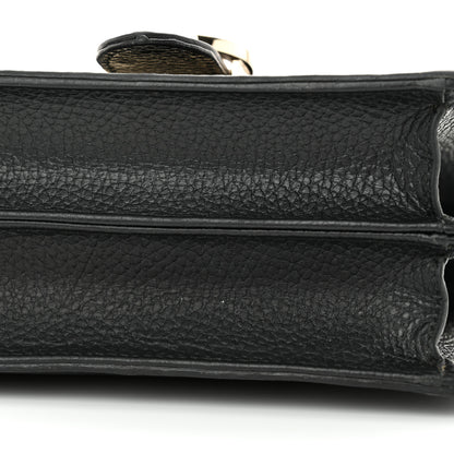 Gucci Dollar Calfskin Small Interlocking G Shoulder Bag Black 12 of 13