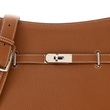 Hermes Taurillon Clemence Jypsiere 28 Gold 8 of 10
